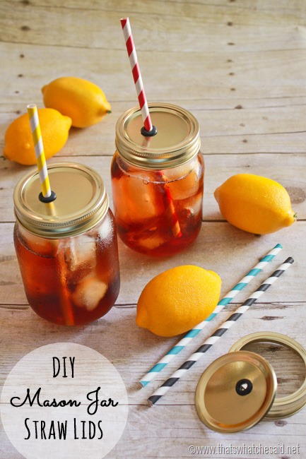 make your own mason jar straw lids, crafts, mason jars, Enjoy your fun summer beverages in style this year