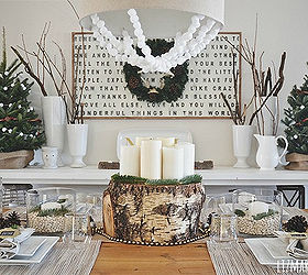 Natural & Neutral Christmas Dining Room