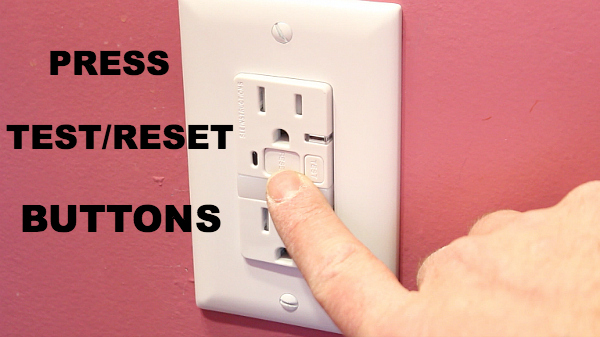 how to install a gfci outlet and keep your family safe, diy, electrical, home maintenance repairs, how to, Test your wiring by pressing the Test then Reset buttons on the GFCI
