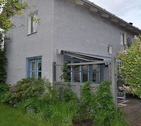Typical Swedish house with small garden