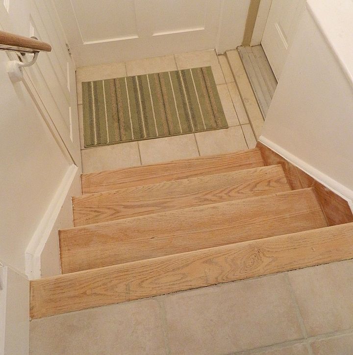 refinishing your stairs diy, diy, how to, painting, stairs, Smaller staircase already sanded ready for stain