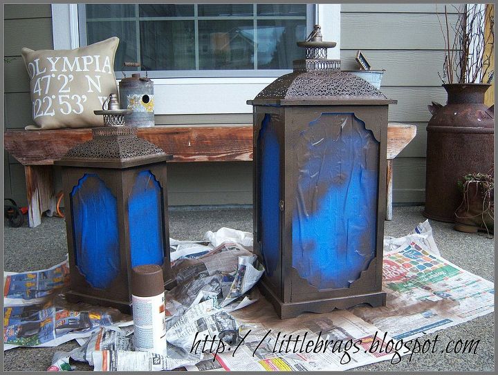 lantern make over, crafts