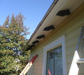 repairing old wood amp addressing peeling paint, curb appeal, home maintenance repairs, windows, Fascia prepped with Peel Bond prior to gutters