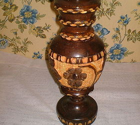 diy wooden vase birdbath, gardening, painting, Wooden Vase Before