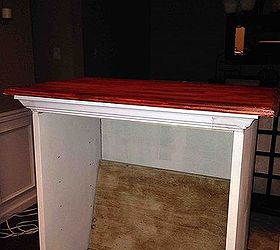 flea market to cat box entertainment center, diy, painted furniture, repurposing upcycling, woodworking projects, Cut a hole on the bottom for the litter box