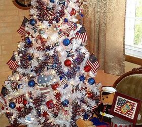patriotic tree and living room decorations 2013, patriotic decor ideas, seasonal holiday d cor