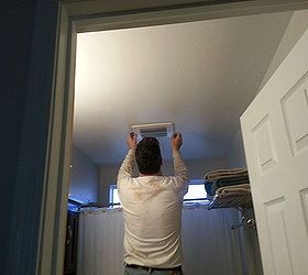 replacing our bathroom exhaust fan, diy, electrical, home maintenance repairs, Installing the finishing touch