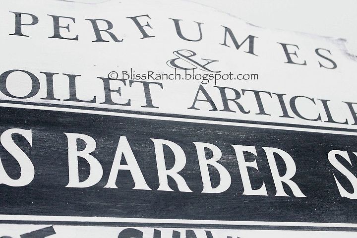barber shop sign copy, crafts, Hang painted Barber Shop sign