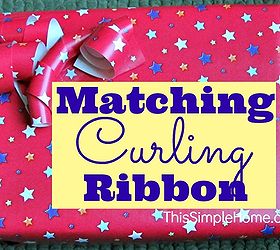 diy matching curling ribbon, crafts