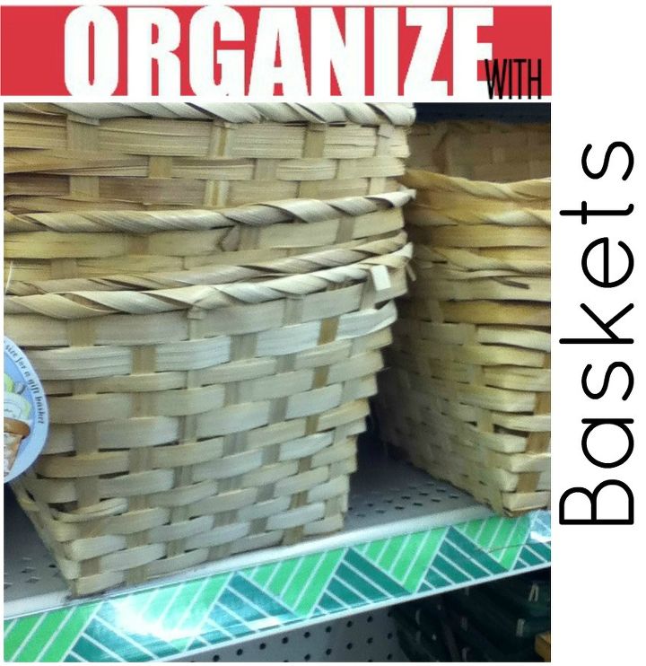 organize your whole house with one trip to the dollar store, organizing, storage ideas, 3 ways to organize with dollar store baskets