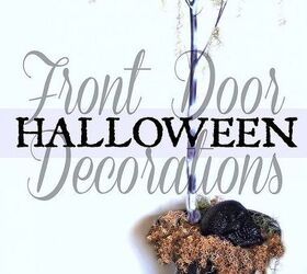 diy halloween tree, crafts, halloween decorations, seasonal holiday decor