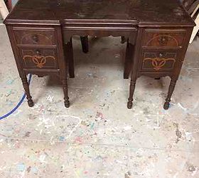 lovely painted vanity, chalk paint, painted furniture, The before pic