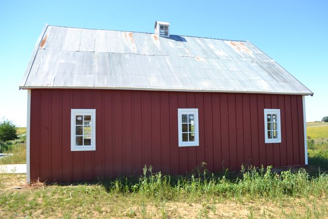 q help me pick the color of my barn entry doors, curb appeal, doors, painting, The white windows are pretty fabulous They also let in loads of light into the barn