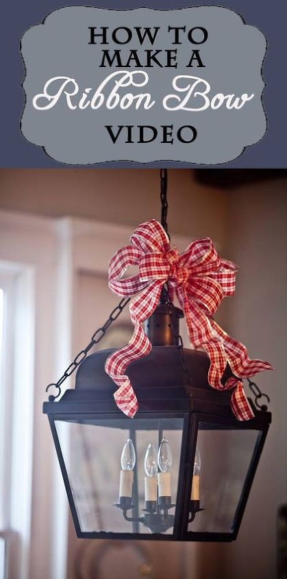 how to make a beautiful ribbon bow, seasonal holiday decor, Making a beautiful bow is simple It s basically just a pinch and twist over and over Watch the video and I ll show you how
