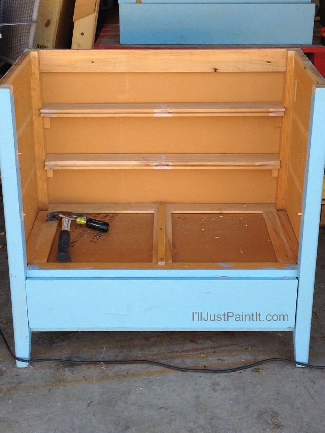 repurpose a dresser, diy, painted furniture, repurposing upcycling, Drawers and bottoms out