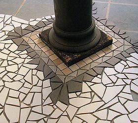 this is another section of a mosaic floor i created, flooring, tile flooring, tiling
