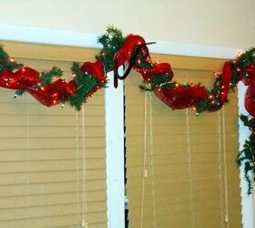 christmas cheer, christmas decorations, seasonal holiday decor, I am really digging the mesh ribbon this year