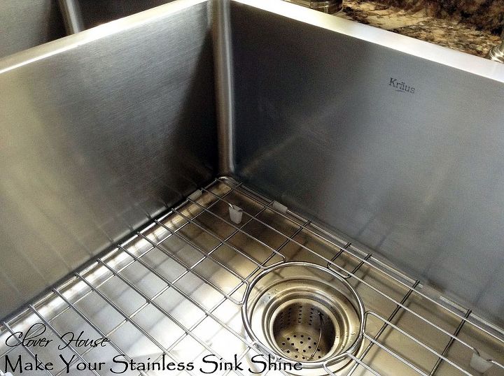 make your stainless steel sink shine my natural secret ingredient, cleaning tips, kitchen design, I love a shiny sink like this