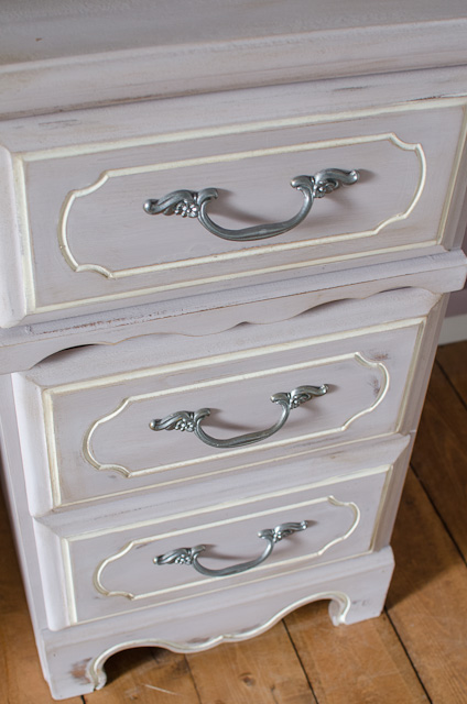 lavender shabby chic desk, painted furniture, shabby chic