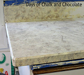 how to paint your counters, countertops, diy, how to, painting, I sponged in 2 ft sections so the wet layers would blend