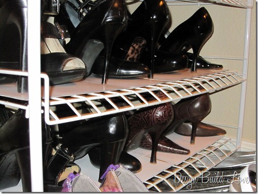 rework a wire shoe rack to hold stilettos, cleaning tips, closet, Rework a Wire Shoe Rack to Hold Stilettos