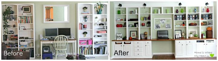 diy built in bookcases