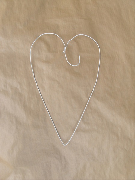 project make a heart from a wire hanger tutorial mysoulfulhome com, crafts, Put two sides together but do not twist yet as you need to slide on the fabric Cut off the extra hook with your wire cutters leaving about 1inch This inch will be used to create a loop for hanging