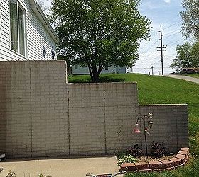 plain ugly foundation retaining wall
