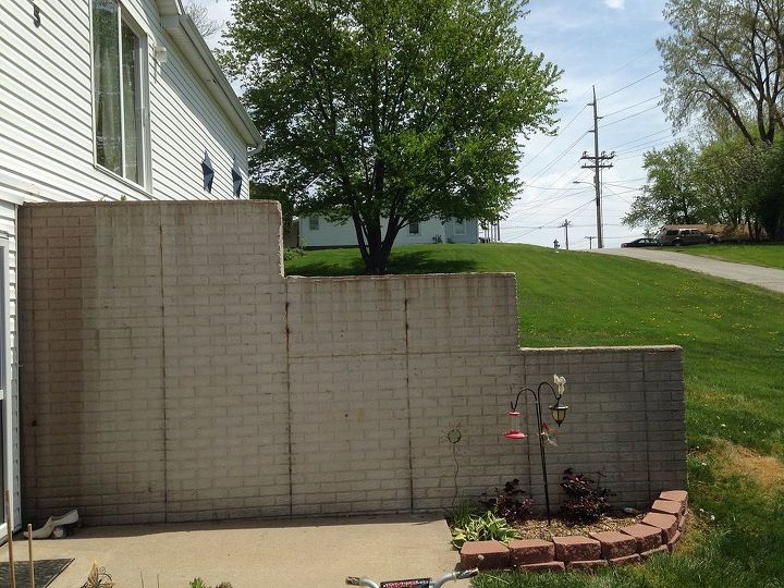 plain ugly foundation retaining wall