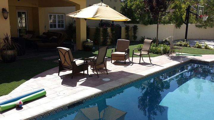 backyard palisades backyard pool area, outdoor living, pool designs