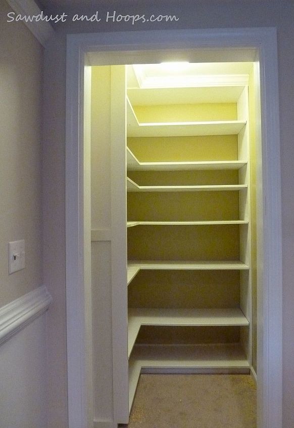 closet with adjustable shelves and crown molding, closet, diy, how to, shelving ideas, woodworking projects