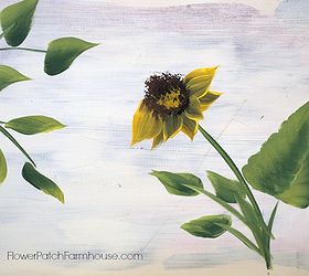 paint sunflowers simple and fast, crafts, painting
