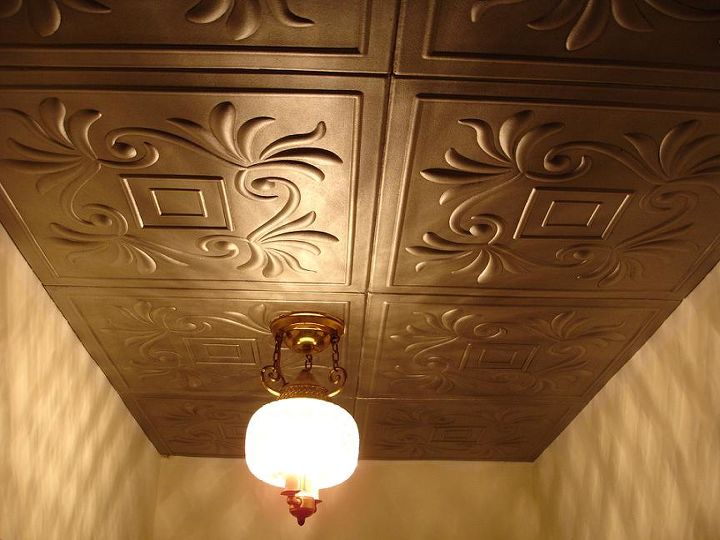 Painting Diy Crafts On Styrofoam Ceiling Tiles Glue Over Popcorn
