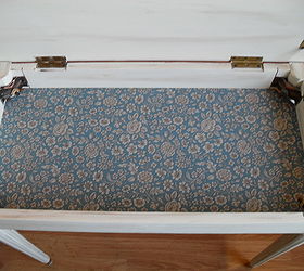 my favorite paint project of 2012 piano bench rehab, painted furniture, After inside