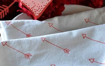 Servilletas con flechas para San Valentín DIY