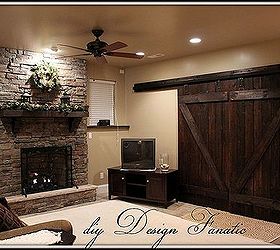 diy barn doors, basement ideas, doors, window treatments
