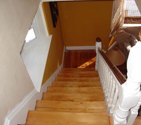 small colonial reno, diy, flooring, home decor, home improvement, how to, kitchen design, living room ideas, Halway after floors finished and painting started