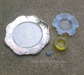 setting the garden with flower plates, crafts, flowers, gardening, repurposing upcycling