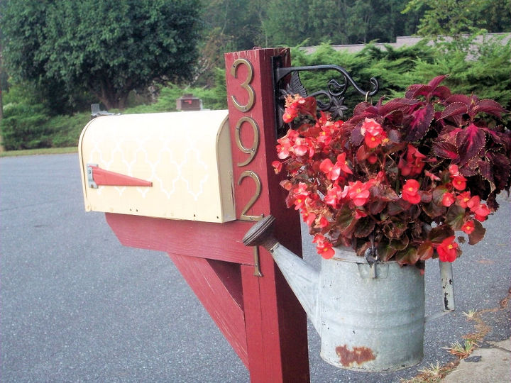 reforma da caixa de correio com modelos, Antes estampado sim a caixa de correio definitivamente precisava de algo