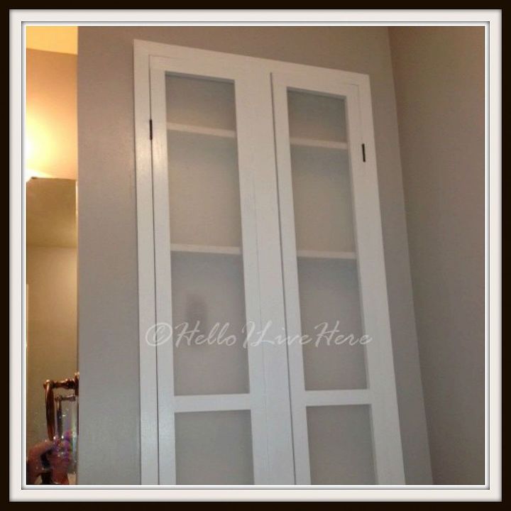 board and batten wainscoting, diy, how to, wall decor, woodworking projects, From our first master bath storage post part I in master bath redo series