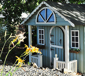 my summer yard, gardening, landscape, outdoor living, The playhouse that we acquired for free