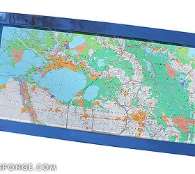 repurposed chrome shelf supports into trays, repurposing upcycling, shelving ideas, A section of map featuring the greater New Orleans Louisiana area