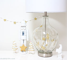 holiday challenge lamps plus hometalk, christmas decorations, lighting, seasonal holiday decor, Great until New Year s Keep it up for a gold NYE celebration