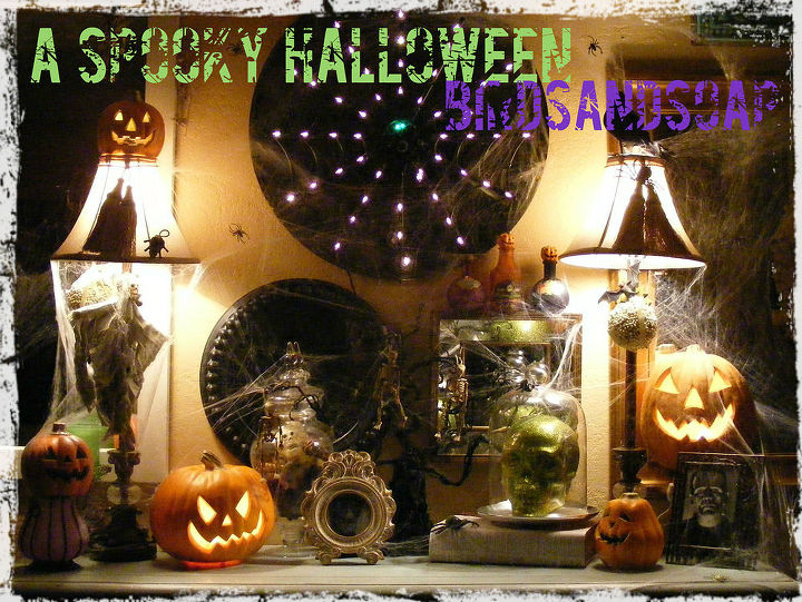 prepare to be scared my spooky halloween vignette comes back from the dead, halloween decorations, seasonal holiday d cor
