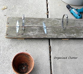 1st junk garden project of 2014 reclaimed wood flower pot holder, diy, flowers, gardening, how to, repurposing upcycling, woodworking projects