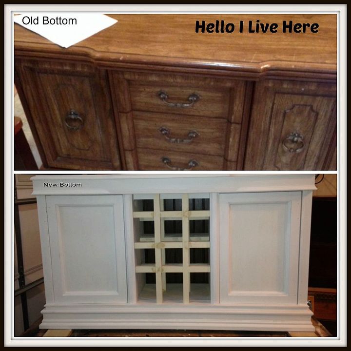 china cabinet makeover parts i ii ii, painted furniture, Before top After Bottom