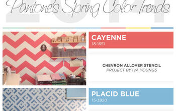 Estarcido con las tendencias de color de primavera 2014 de Pantone