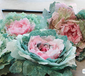coffee filter cabbages, crafts