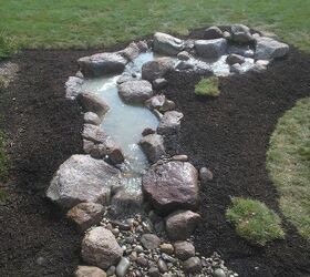 pondless waterfall build, landscape, ponds water features