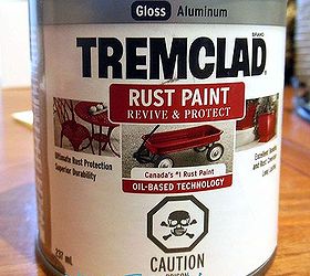 using rust inhibitor paint on wood, painted furniture, woodworking projects, Not being able to spray paint the mirror frame I decided to brush on a rust paint